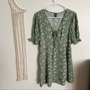 WILD FABLE PUFF SLEEVE FLORAL MINI DRESS